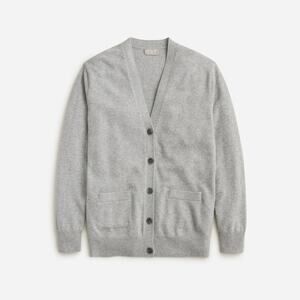 J.Crew Grey Cashmere Relaxed Cardigan Sweater Size S